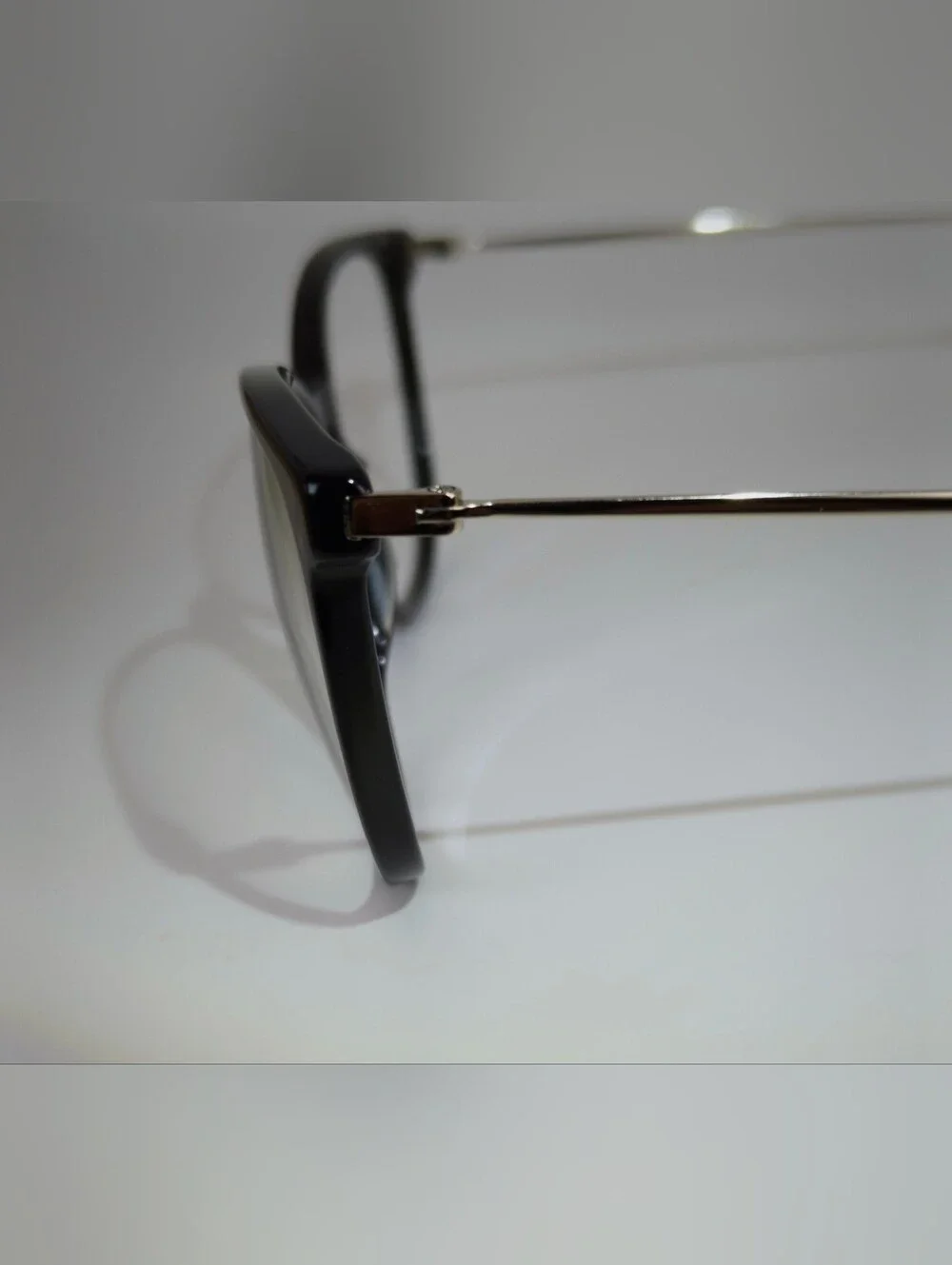 Nebulous. Black Cat-Eye Women's Glasses. Gloss Black Chrome.